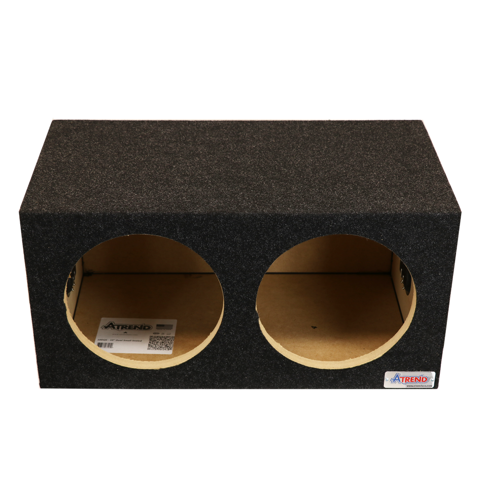 10" Dual Square Design Compact Sealed Subwoofer Enclosure  Precision CNC-Cut, Premium MDF Construction. Proudly USA Made.