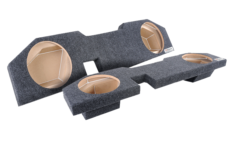 A202-10CP Dual 10" Sealed Carpeted  - Fits 2002 - 2018 Dodge Ram Quad Cab-Crew Cab *2019 Legacy