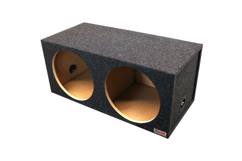 15" Dual Mid-Size Sealed Subwoofer Enclosure Precision CNC-Cut, Premium MDF Construction. Proudly USA Made.