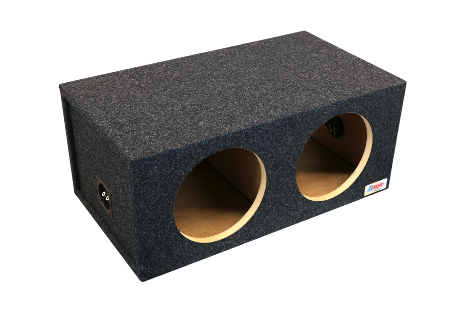 10" Dual Square Design Mid-Size Sealed Subwoofer Enclosure  Precision CNC-Cut, Premium MDF Construction. Proudly USA Made.