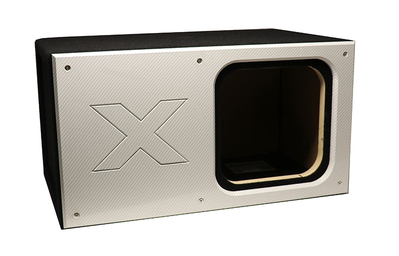 12SXK-P - 12" Kicker Solo X box-1" MDF All Around -Bracing-Custom Face-Heavy Duty Terminal