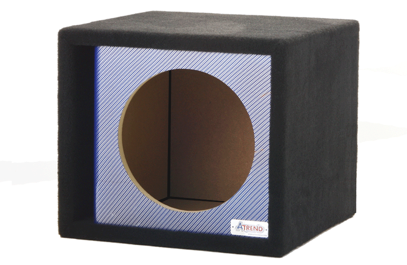 10SVR - Blue Carbon Fiber - 10" Single Vented Blue Carbon Fiber - Proudly USA Built utilizing our Liquid Ink Process