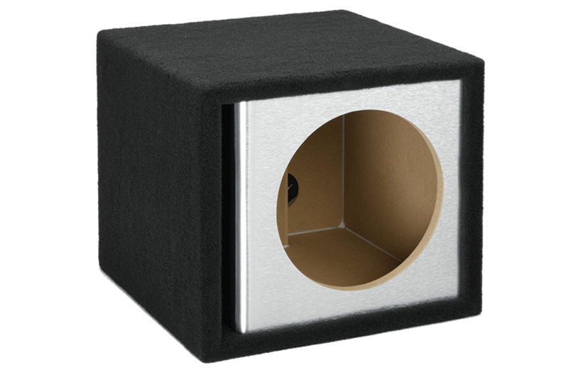 12SVR - Red Carbon Fiber - 12" Single Vented Brushed Aluminum - Proudly USA Built utilizing our Liquid Ink Process