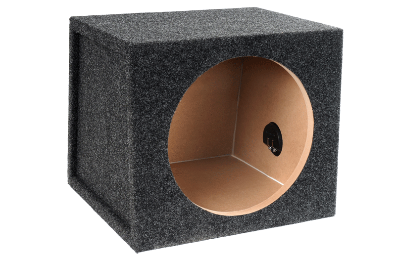 10" Single Mid-Size Sealed Subwoofer Enclosure Precision CNC-Cut, Premium MDF Construction. Proudly USA Made.