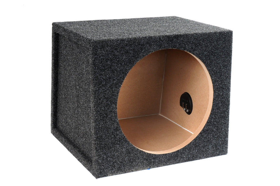12" Single Mid-Size Sealed Subwoofer Enclosure Precision CNC-Cut, Premium MDF Construction. Proudly USA Made.
