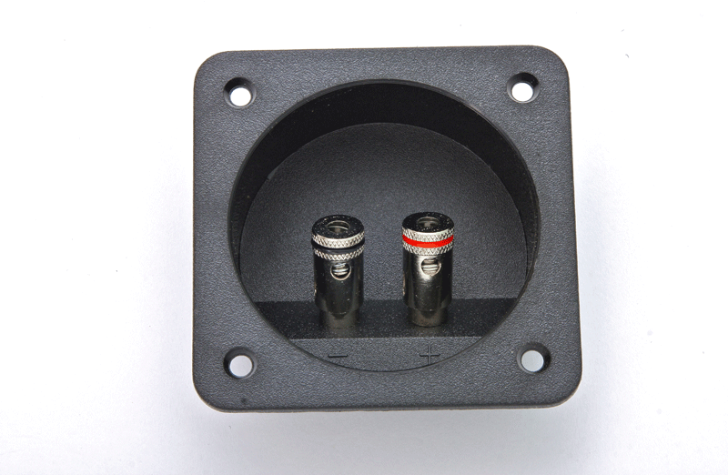Premium 4-Terminal Binding Post Plate - Spring or Push Style
