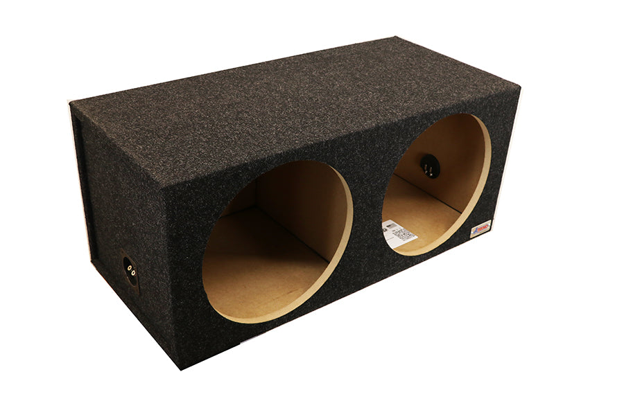 15" Dual Mid-Size Sealed Subwoofer Enclosure Precision CNC-Cut, Premium MDF Construction. Proudly USA Made.