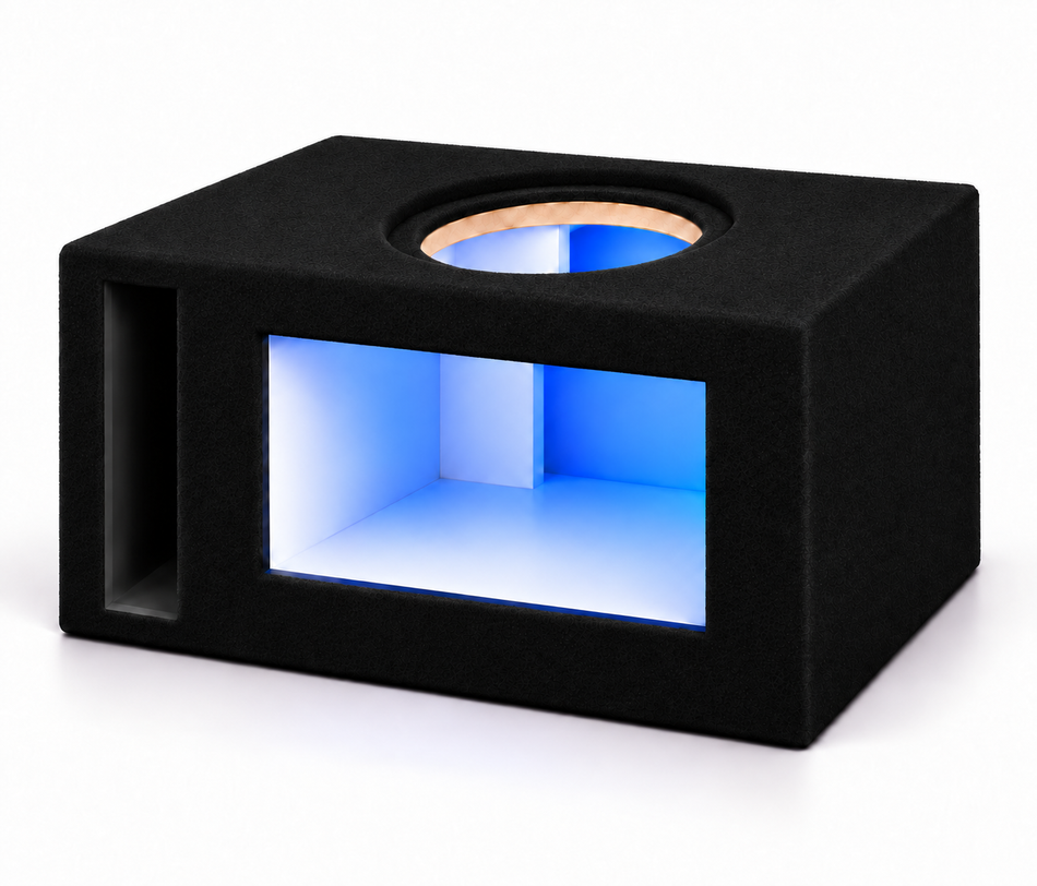 8HH-SVL | Heavy Hitter LED Single 8-Inch Vented Subwoofer Enclosure