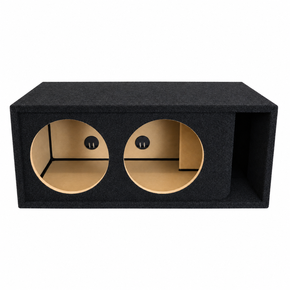 10 in Dual Kerf-Vented Enclosure- all 3/4 inch USA built Subwoofer Enclosure Precision CNC-Cut, Premium MDF Construction. Proudly USA Made.