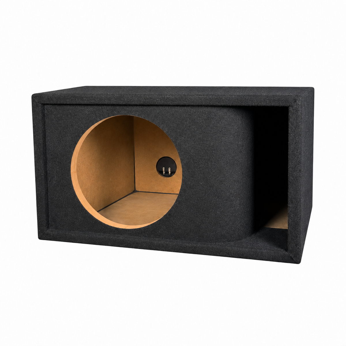 10 in Single Kerf-Vented Enclosure- all 3/4 inch USA built Subwoofer Enclosure Precision CNC-Cut, Premium MDF Construction. Proudly USA Made.