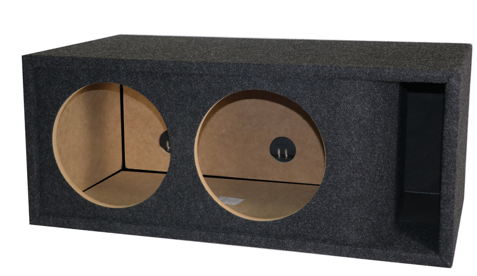 12" Dual Kerf-Vented Enclosure- all 3/4 inch USA built Subwoofer Enclosure  Precision CNC-Cut, Premium MDF Construction. Proudly USA Made.