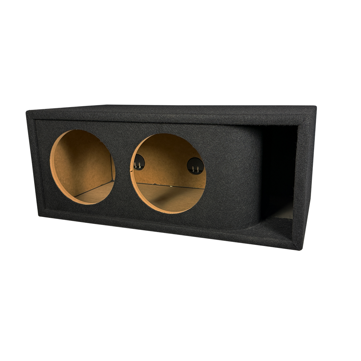 12 in Dual Kerf-Vented Enclosure- all 3/4 inch USA built Subwoofer Enclosure Precision CNC-Cut, Premium MDF Construction. Proudly USA Made.