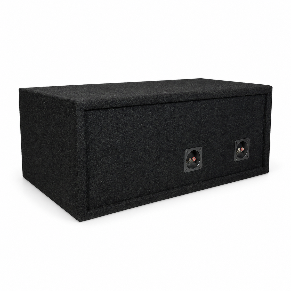 12 in Dual Kerf-Vented Enclosure- all 3/4 inch USA built Subwoofer Enclosure Precision CNC-Cut, Premium MDF Construction. Proudly USA Made.