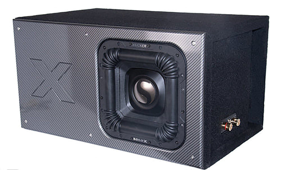 15" Single Vented SOLO X - ALL 1" MDF, Premium Faceplate, Supreme Terminal Cup (Available Colors: Black, Blue, Red, White) - With Extra Bracing - Proudly USA Built