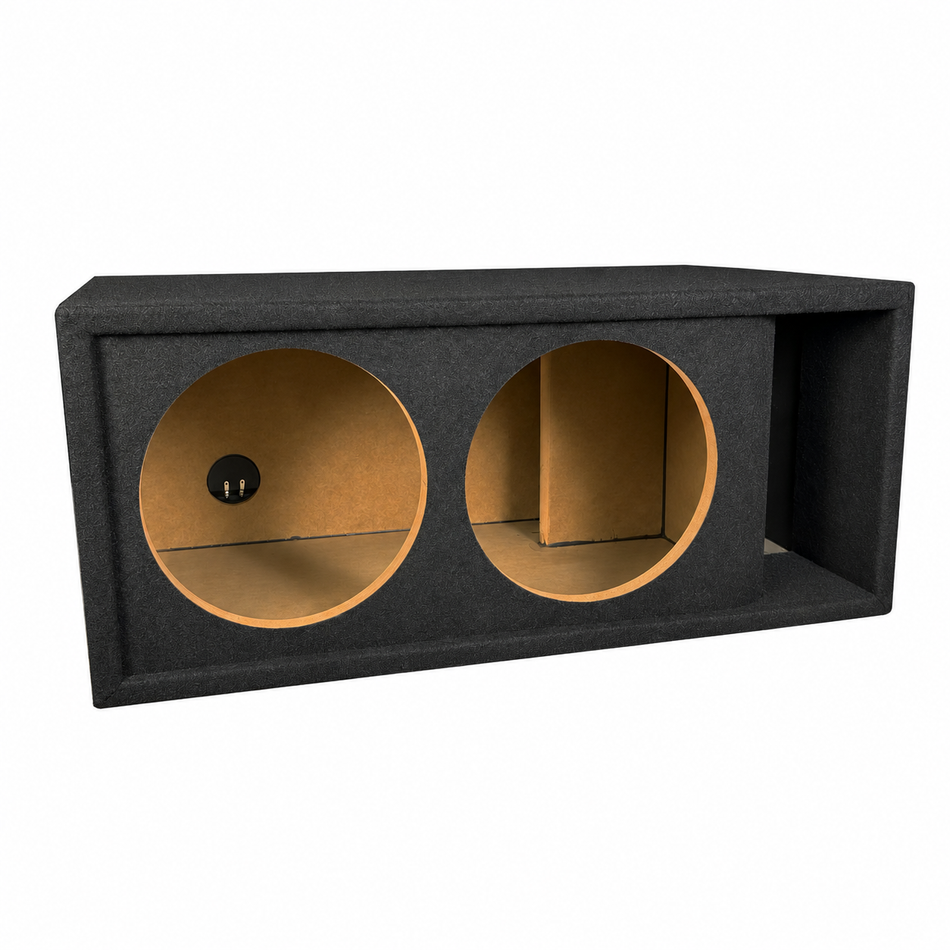 15 in Dual Kerf-Vented Enclosure- all 3/4 inch USA built Subwoofer Enclosure Precision CNC-Cut, Premium MDF Construction. Proudly USA Made.