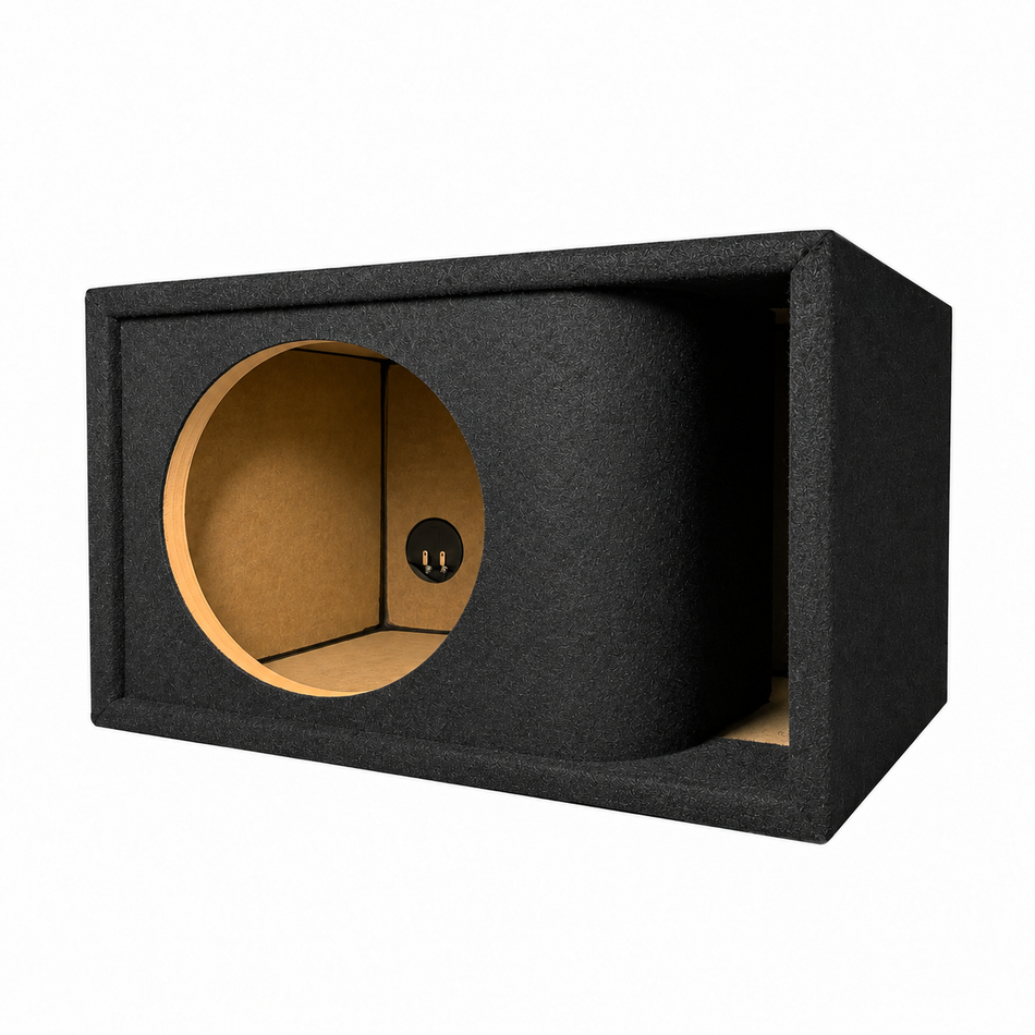 15 in Single Kerf-Vented Enclosure- all 3/4 inch USA built Subwoofer Enclosure Precision CNC-Cut, Premium MDF Construction. Proudly USA Made.