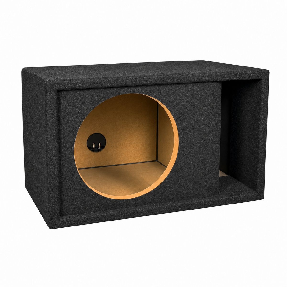 15 in Single Kerf-Vented Enclosure- all 3/4 inch USA built Subwoofer Enclosure Precision CNC-Cut, Premium MDF Construction. Proudly USA Made.