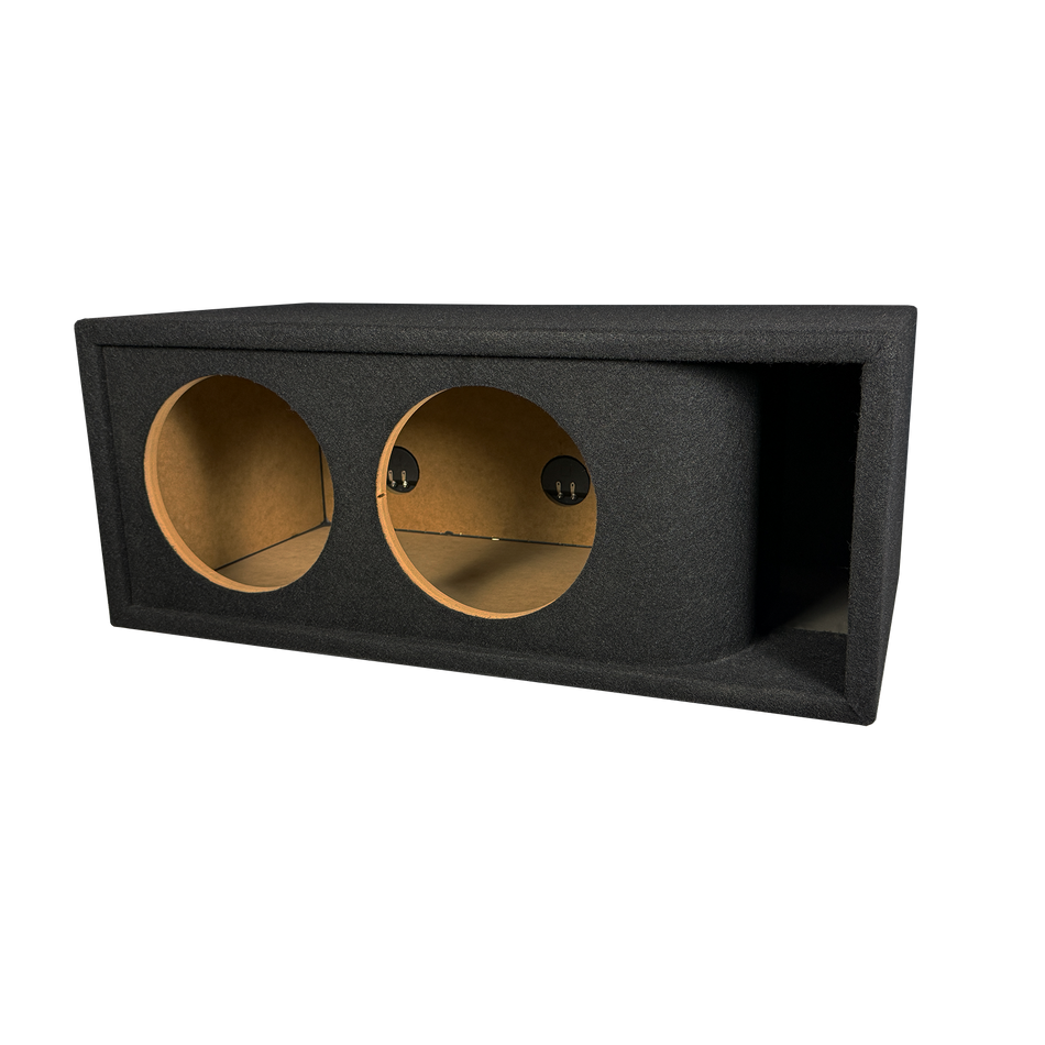 12 in Dual Kerf-Vented Enclosure- all 3/4 inch USA built Subwoofer Enclosure Precision CNC-Cut, Premium MDF Construction. Proudly USA Made.