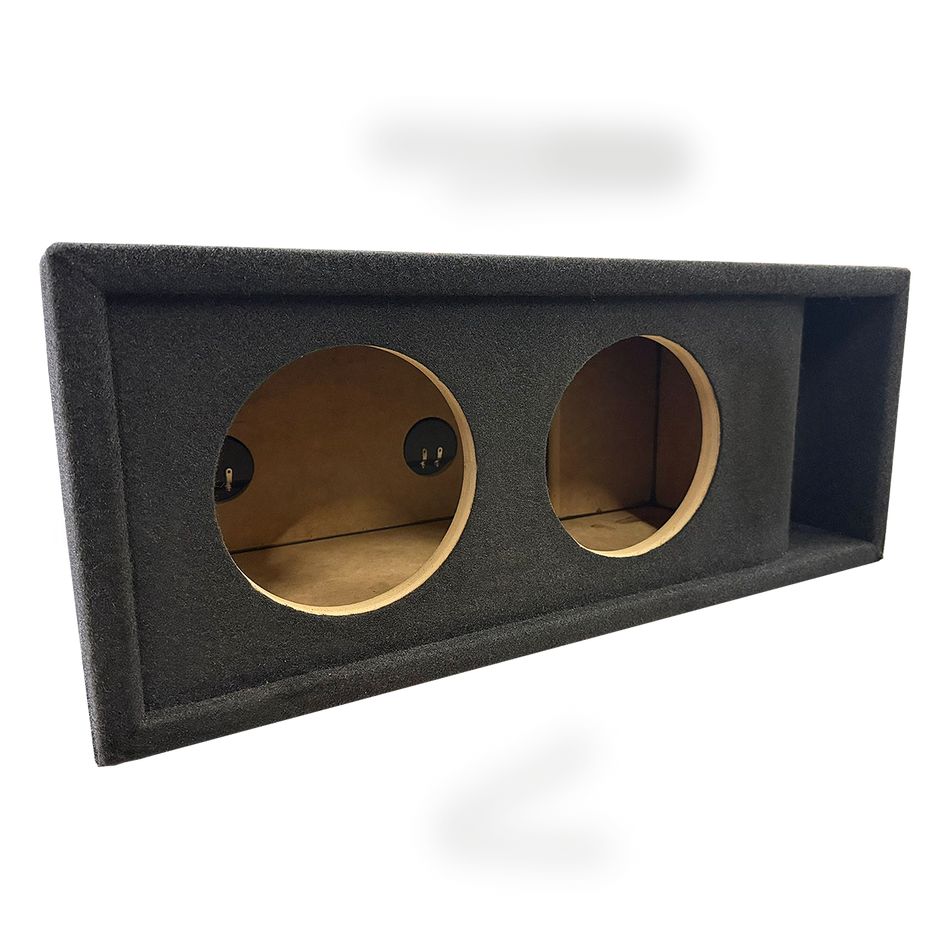 8 in Dual Kerf-Vented Enclosure- all 3/4 inch USA built Subwoofer Enclosure Precision CNC-Cut, Premium MDF Construction. Proudly USA Made.