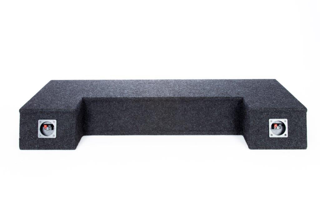 A202-10CP19 - 10" Dual Sealed  Carpeted 2019 & Up Dodge Ram Crew Cab Enclosure