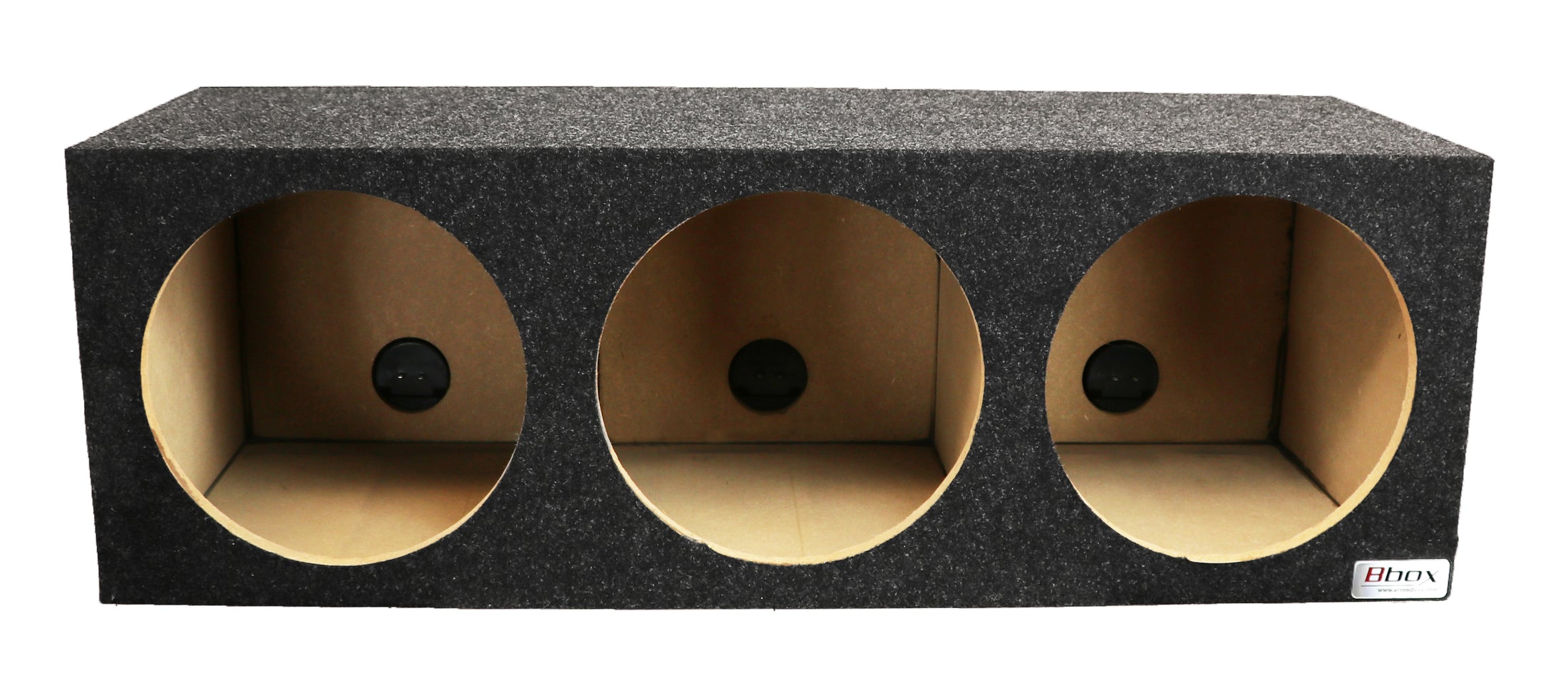 12 in Three Hole Sealed Subwoofer Enclosure Precision CNC-Cut, Premium MDF Construction. Proudly USA Made.