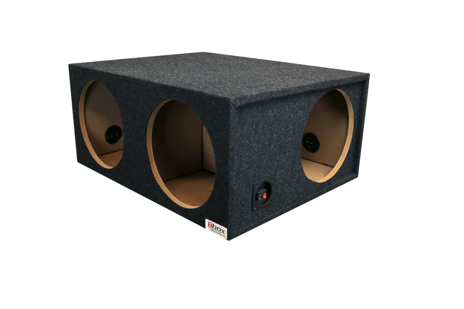 12" Four Hole : 2 Front : 2 Side Sealed Subwoofer Enclosure  Precision CNC-Cut, Premium MDF Construction. Proudly USA Made.