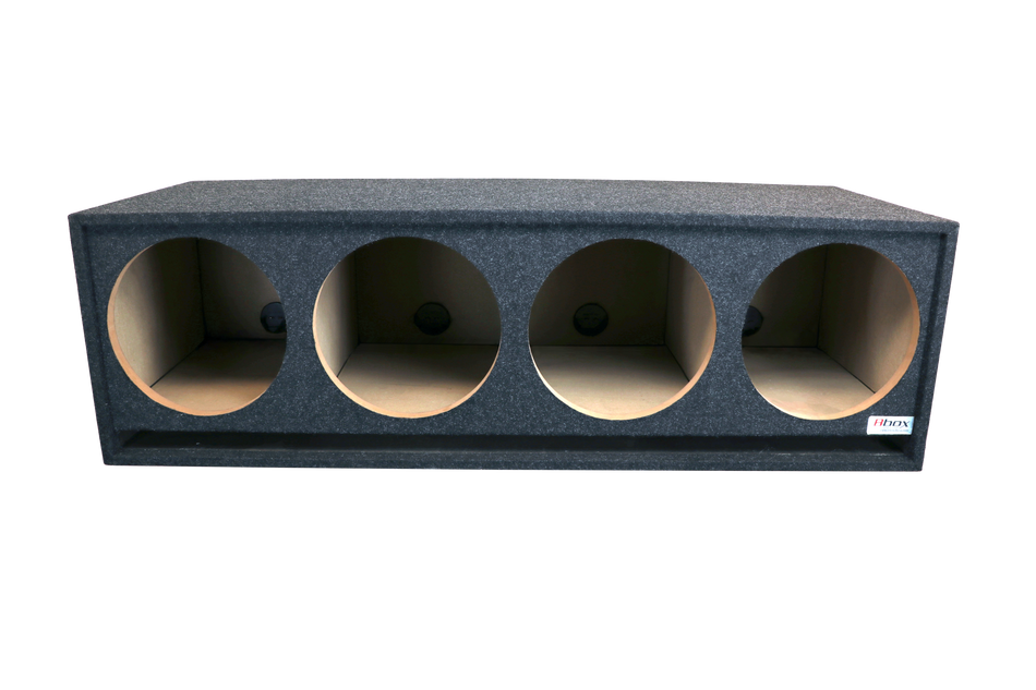 12" Four Hole Vented Subwoofer Enclosure  Precision CNC-Cut, Premium MDF Construction. Proudly USA Made.