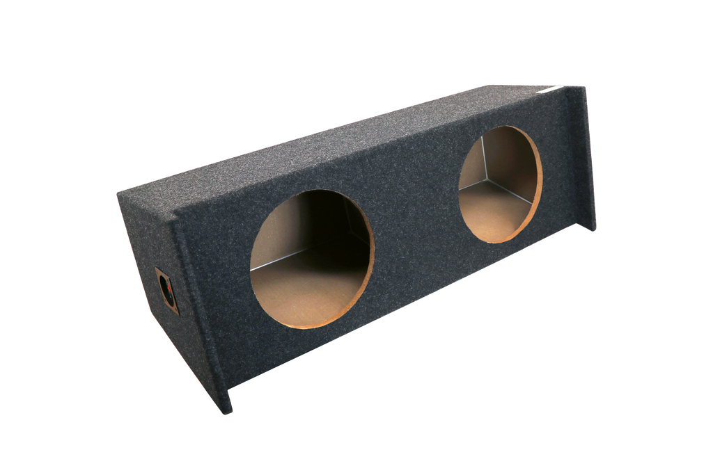 A122-12CPV Dual 12" Vented Carpeted  - Fits most SUV's behind back seat