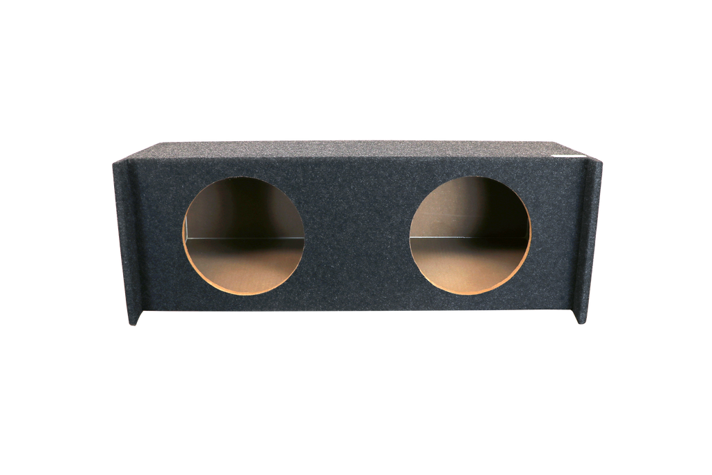 A122-12CPV Dual 12" Vented Carpeted  - Fits most SUV's behind back seat