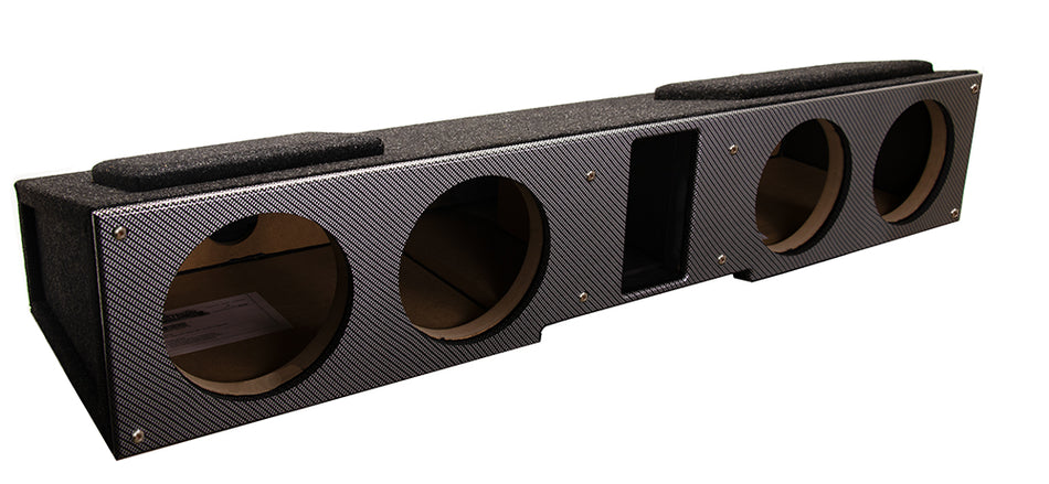 KIT U8QV- GM Crew Cab (2007-2023) Quad 8" Vented Beauty Plate -  Available in Blue, Red, Black & White Carbon Fiber Pattern- Includes stainless steel screws and installation instruction