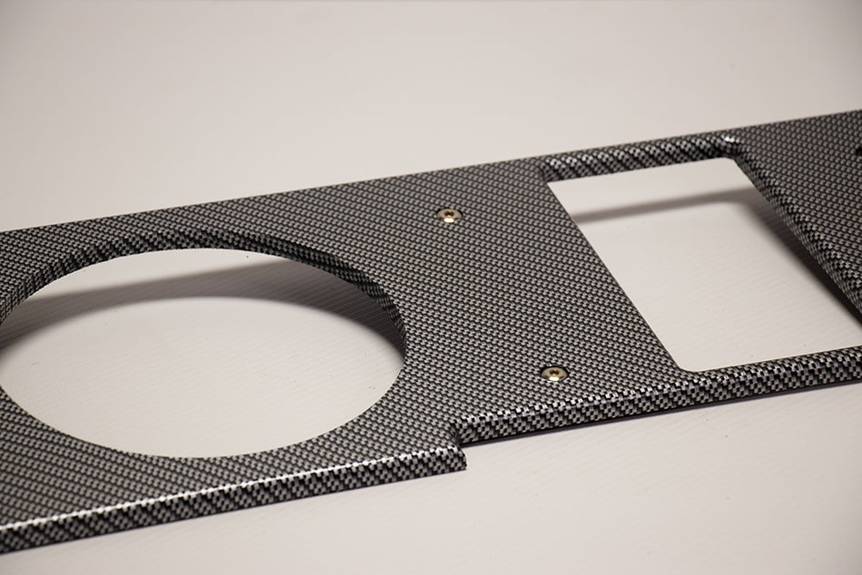 KIT U8QV- GM Crew Cab (2007-2023) Quad 8" Vented Beauty Plate -  Available in Blue, Red, Black & White Carbon Fiber Pattern- Includes stainless steel screws and installation instruction