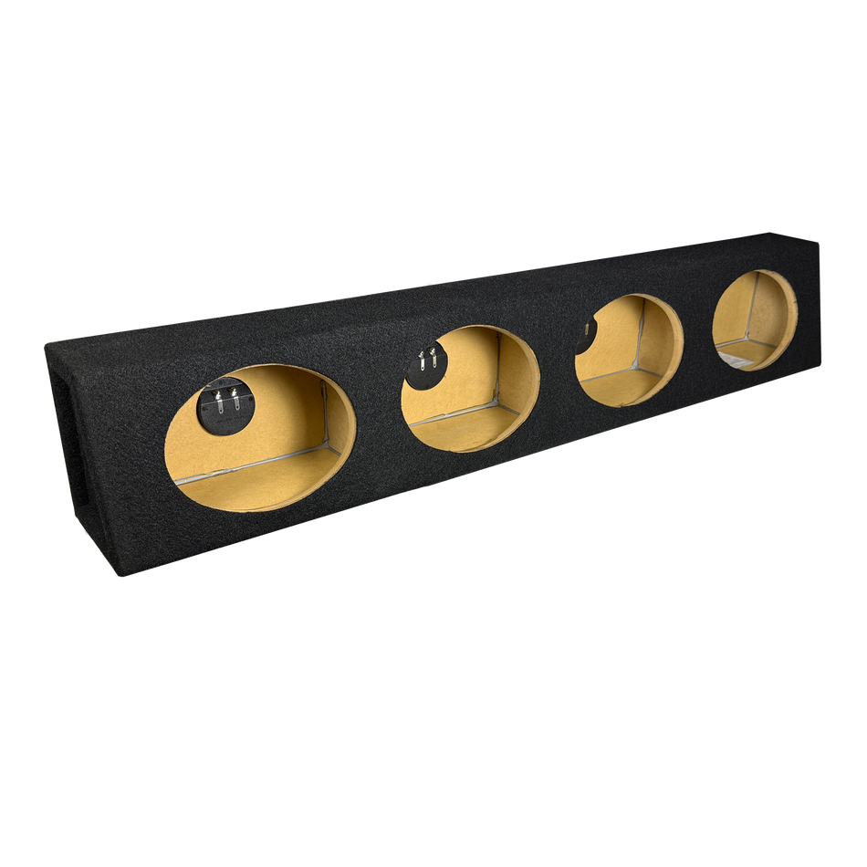 6x9 4-Way Sealed Black Enclosure - Precision CNC-Cut, Premium MDF Construction. Proudly USA Made.
