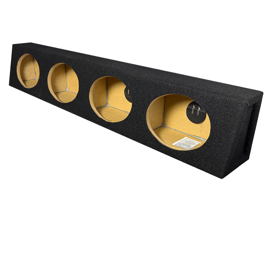 6x9 4-Way Sealed Black Enclosure - Precision CNC-Cut, Premium MDF Construction. Proudly USA Made.