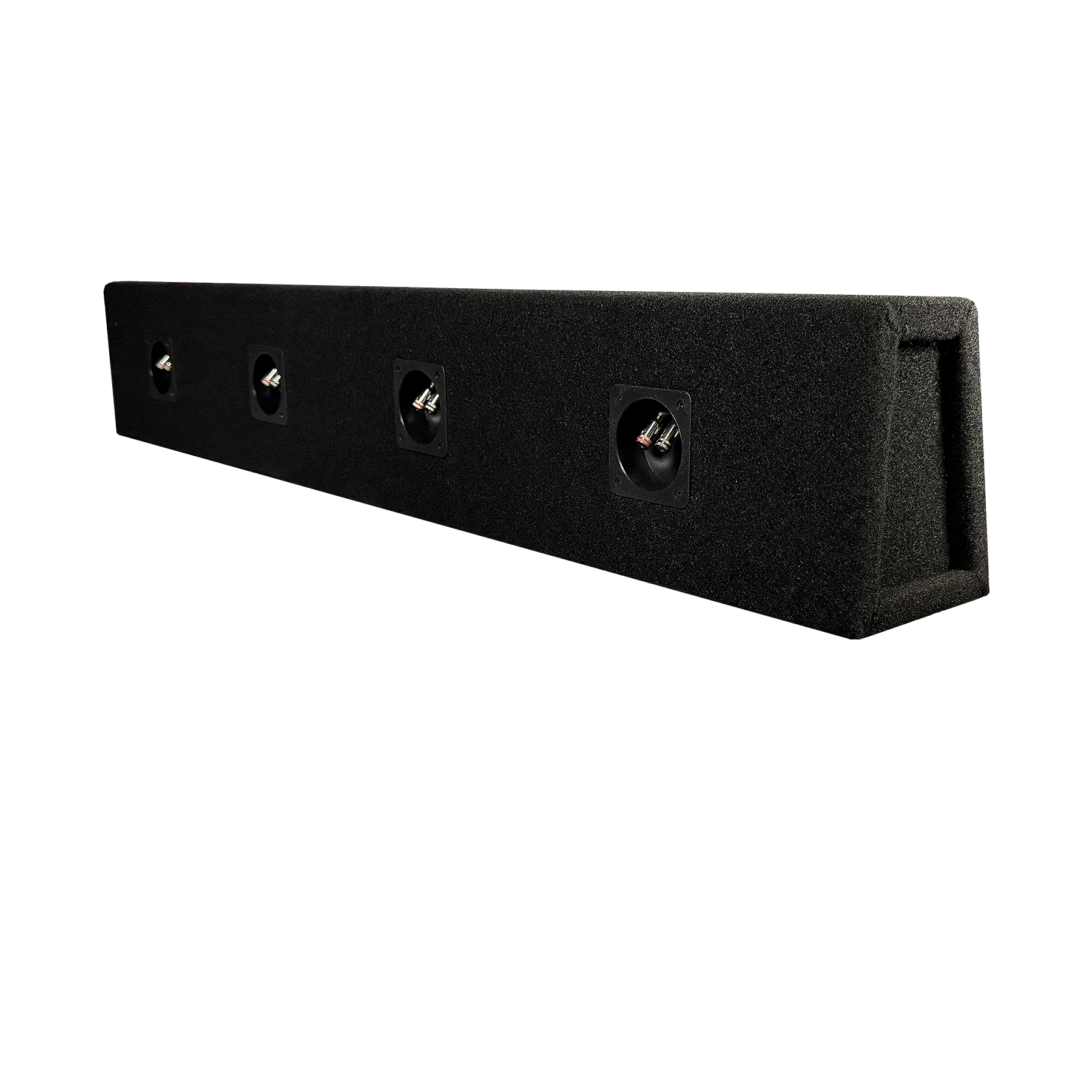 6x9 4-Way Sealed Black Enclosure - Precision CNC-Cut, Premium MDF