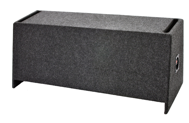 A122-12CPV Dual 12" Vented Carpeted  - Fits most SUV's behind back seat