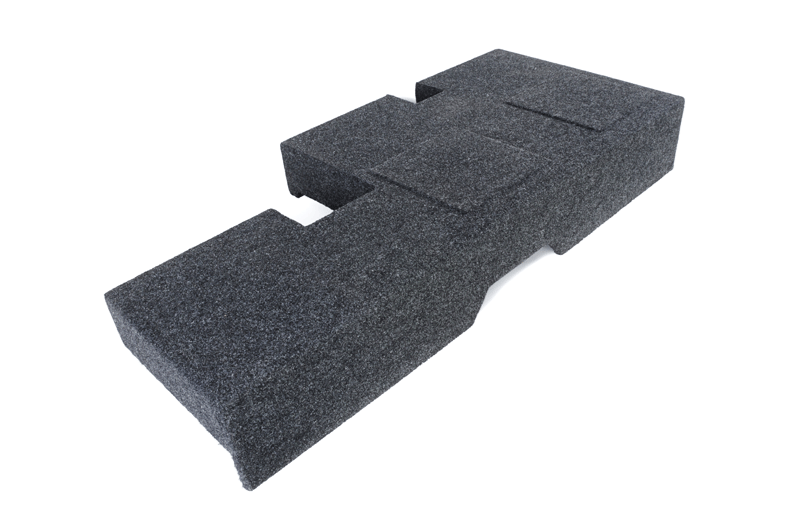 A602-10CP Dual 10" Sealed Carpeted  - Fits 2007 - 2018 Toyota Tundra Double Cab