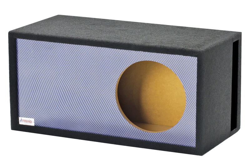 12LSVB- Blue Carbon Fiber - 12 in Single Vented SPL- Blue Carbon Fiber - Proudly USA Built utilizing our Liquid Ink Process