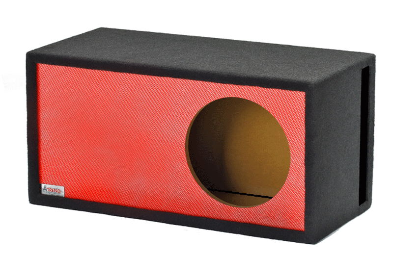 10LSVB- Red Carbon Fiber - 10" Single Vented SPL- Red Carbon Fiber - Proudly USA Built utilizing our Liquid Ink Process