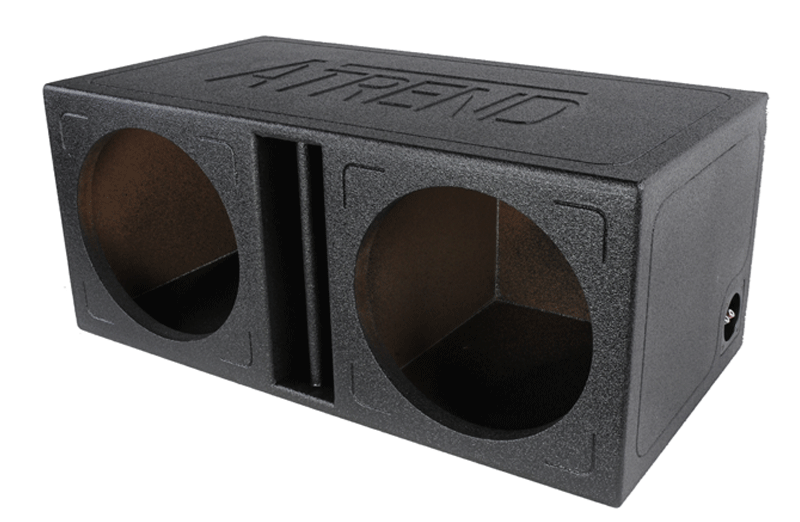 TL-12DV - 12" Dual Slammer Vented Divided Enclosure - Coated Tuff Coat Sprayliner