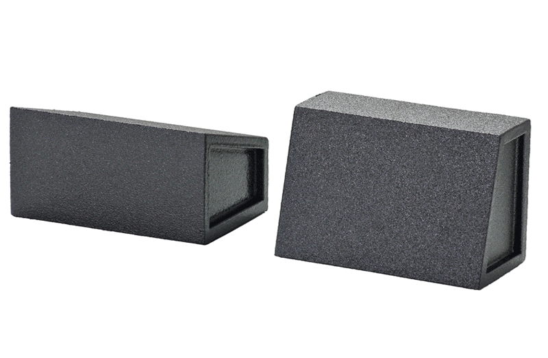TL-6x9 - 6x9 Universal Wedge Pair Enclosure - No Cutout - Coated Tuff Coat Sprayliner