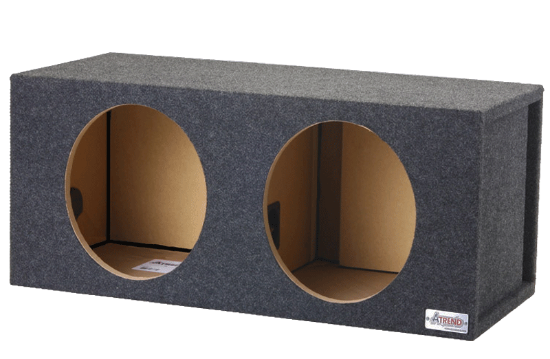 Atrend 10"  Dual Slot Vented Subwoofer Enclosure - Proudly USA Built For Alpine Subwoofers  for E-S-R-X Series