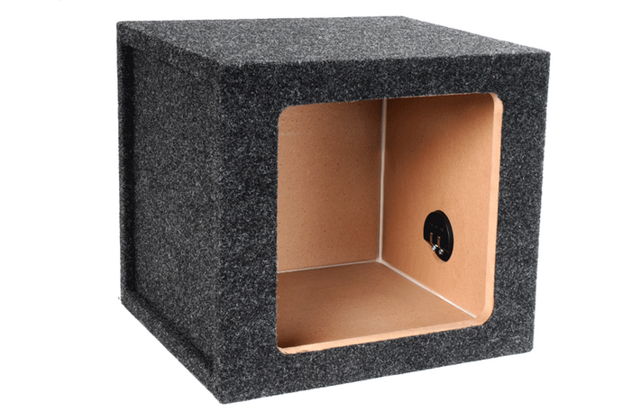 Single 12-inch sealed empty enclosure for compatible Kicker L7 subwoofers