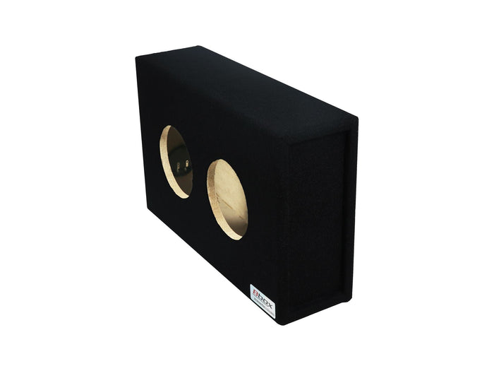 Dual 6.5-inch shallow vented empty enclosure