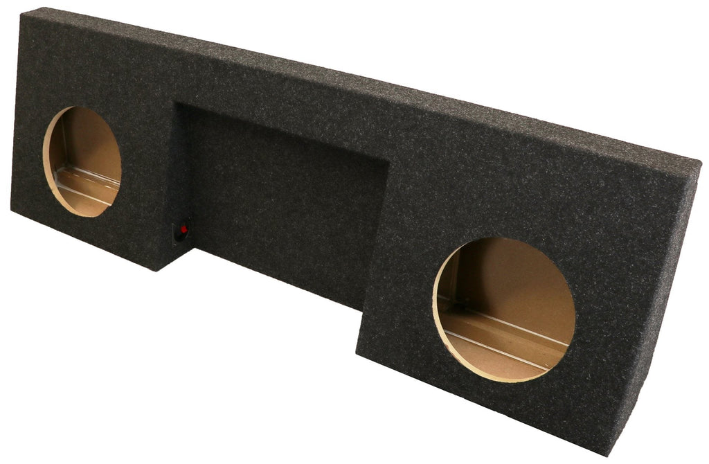 A168-10CPA Dual 10" Sealed Carpeted  - Fits 2007 - 2013 Chevrolet-GMC Regular Cab with Amp Space