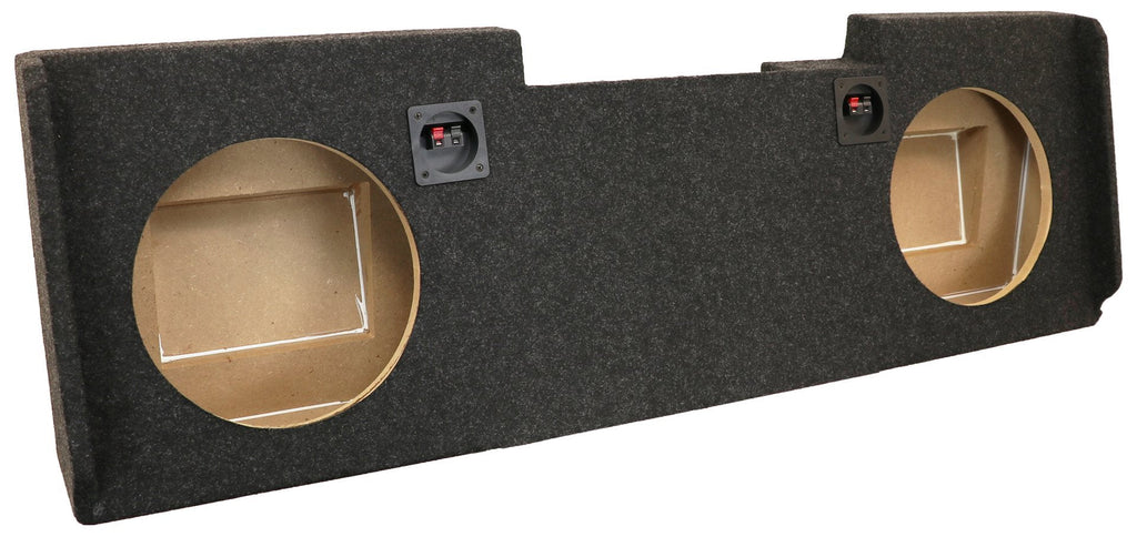 A184-12CPA Dual 12" Sealed Carpeted with AMP Space  - Fits 2014 - up Chevrolet-GMC Silverado-Sierra Crew Cab