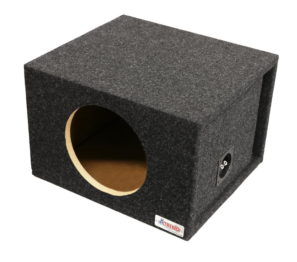 Atrend 10" Single Slot Vented Subwoofer Enclosure - Proudly USA Built for Alpine Subwoofers  E-S-R-X Series