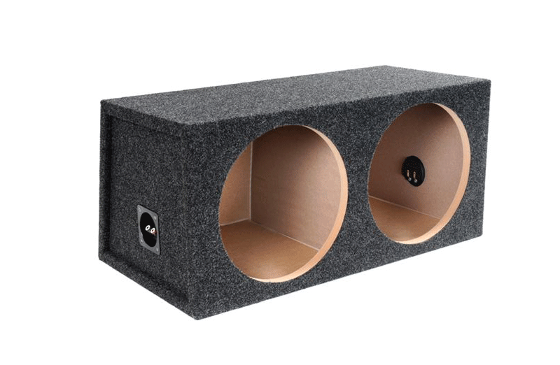 10 in Dual Angled Design Compact Sealed Subwoofer Enclosure Precision CNC-Cut, Premium MDF Construction. Proudly USA Made.