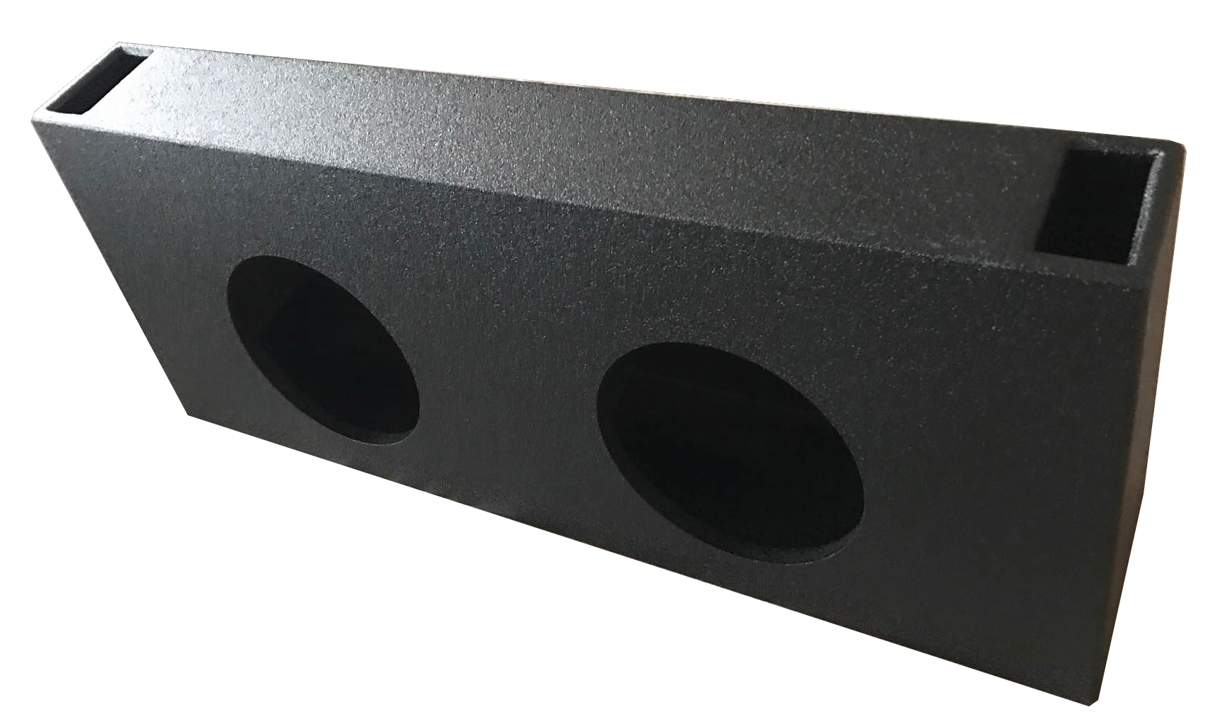 10TKDVS - 10 in Dual Vented Universal Truck Enclosure - Tuff Coat Sprayliner Finish