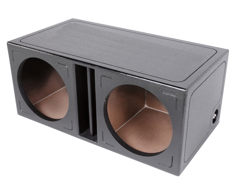 TL-10DV - 10" Dual Vented Enclosure - Coated Tuff Coat Sprayliner