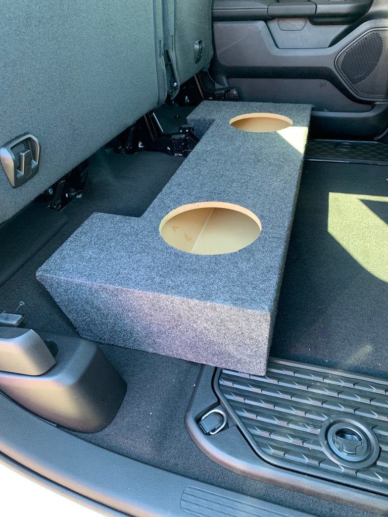 A202-12CP19 - 12" Dual Sealed  Carpeted 2019 & Up Dodge Ram Quad Cab Enclosure